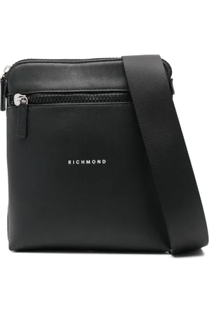 John Richmond Bolsa crossbody con logo en relieve