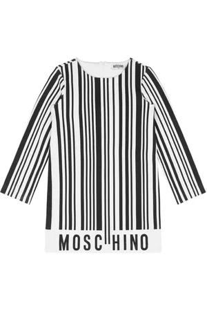 Moschino Vestido con código de barras estampado