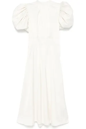 ROTATE Vestido midi con efecto satinado