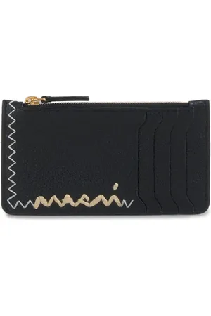 Marni Tarjetero con logo bordado
