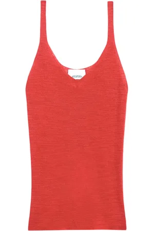 Isabel Marant Top sin mangas con cuello redondo