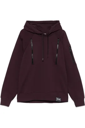 VERSACE Hoodie con parche del logo