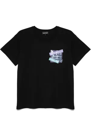 Emporio Armani Playera con logo estampado