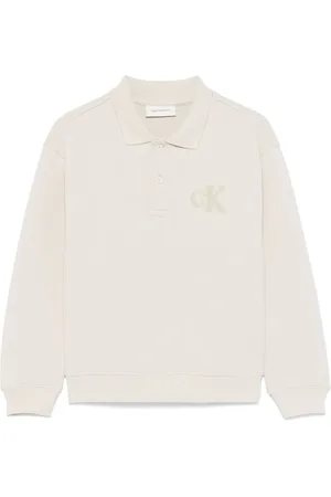 Calvin Klein Playera tipo polo con logo bordado