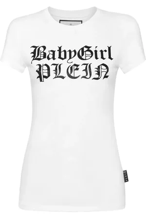 Philipp Plein Playera con detalles de cristal