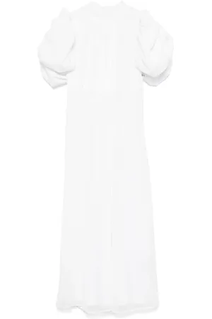 ROTATE Vestido midi con mangas farol