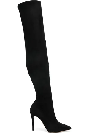 Casadei Botines de gamuza con tacón de 105mm
