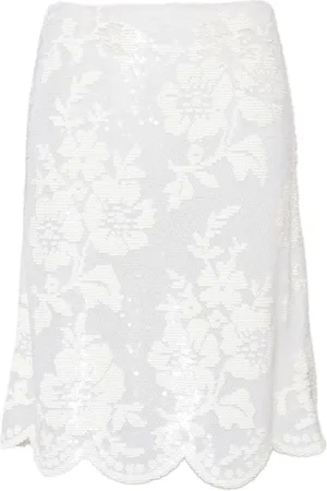 ASHISH Falda con detalle de lentejuelas
