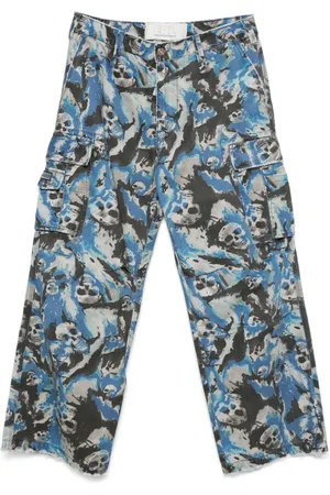 ERL Pantalones con calavera estampada