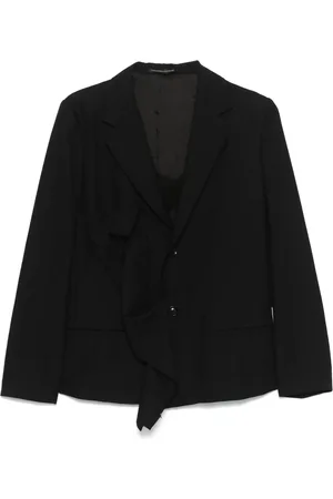 YOHJI YAMAMOTO Blazer con efecto envejecido