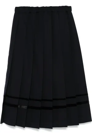 Comme des Garçons Falda con pliegues