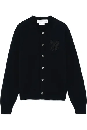 Comme des Garçons Cárdigan con detalle de moño