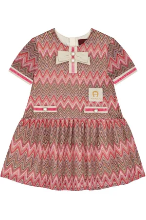 Aigner Vestido con motivo en zigzag
