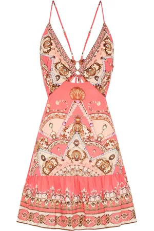 Camilla Vestido corto con estampado gráfico