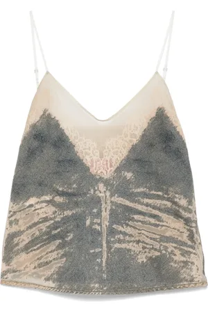 Diesel Camiseta de mezclilla con efecto envejecido
