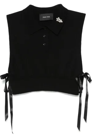 Simone Rocha Playera tipo polo corta