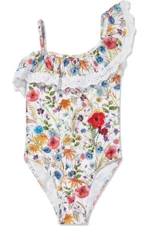 Selini Action Traje de baño con hombro descubierto y volantes
