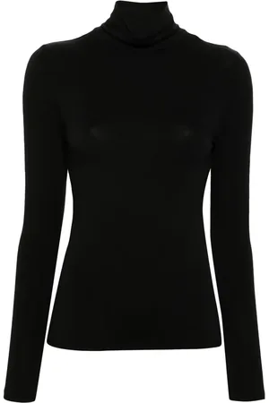 Maje Top con cuello vuelto