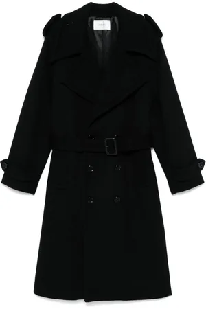 Saint Laurent Gabardina de fieltro