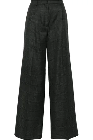 Sandro Pantalones de traje con motivo de cuadros
