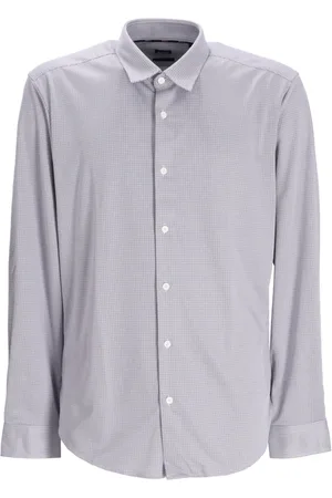 HUGO BOSS Camisa con motivo de cuadros