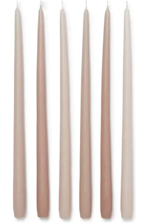 Brunello Cucinelli Set de seis velas con logo grabado