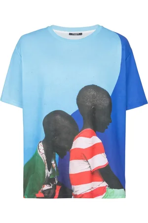 Balmain Playera con estampado gráfico