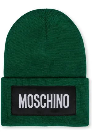 Moschino Gorro tejido con parche del logo