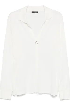 MUGLER Playera tipo polo con perforaciones