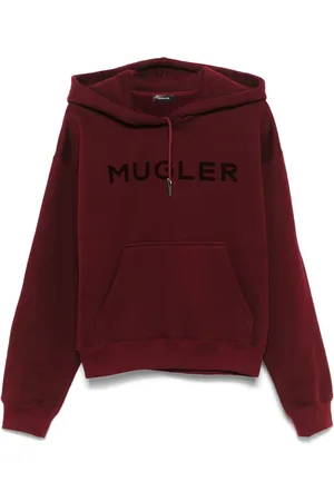 MUGLER Hoodie con logo estampado