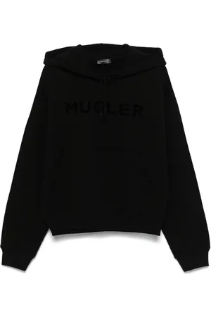 MUGLER Hoodie con logo estampado