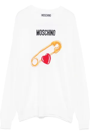 Moschino Suéter tejido de intarsia con logo