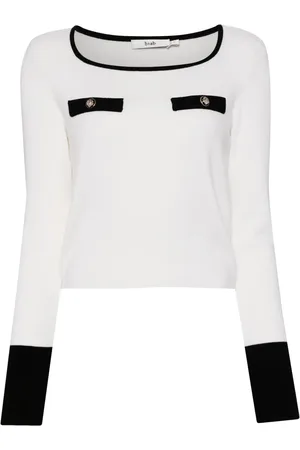 B+AB Top corto con cuello redondo