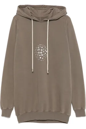 Rick Owens Hoodie con detalle en relieve
