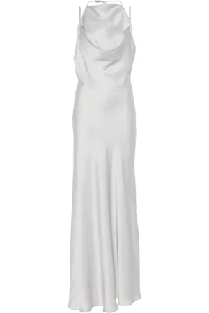 Y / PROJECT Vestido largo con cuello desbocado