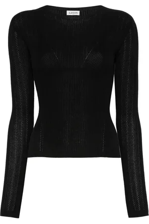 Lanvin Suéter tejido de canalé