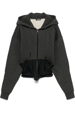 MUGLER Hoodie estilo corset