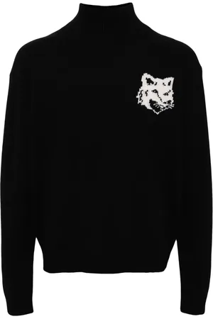 Maison Kitsuné Suéter con motivo Fox Head en intarsia