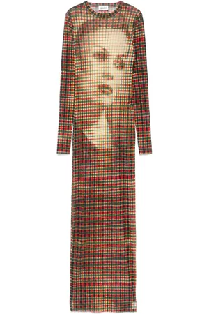 Jean Paul Gaultier Vestido con cara estampada