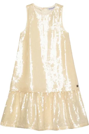 Calvin Klein Vestido acampanado con lentejuelas