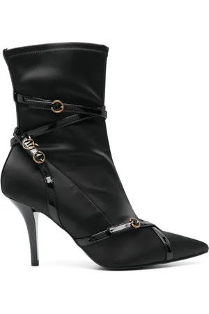 Pinko Botines satinados con tacón de 90mm