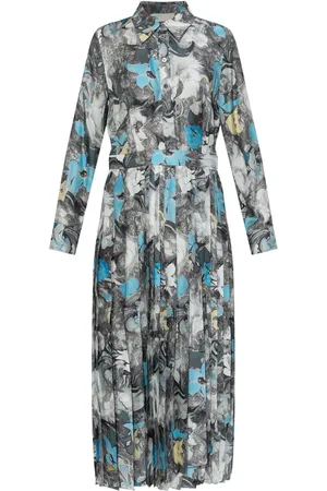 Tory Burch Vestido midi estampado con diseño plisado
