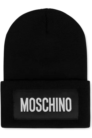 Moschino Gorro tejido con parche del logo