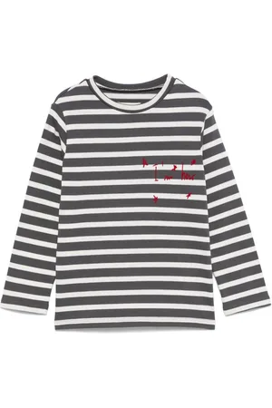 DOUUOD KIDS Playera con motivo de rayas