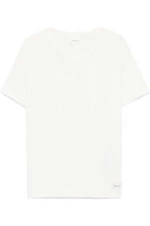 Saint Laurent Playera con etiqueta del logo
