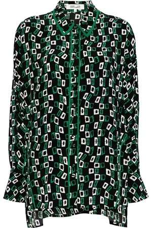 Diane von Furstenberg Blusa Alona Button