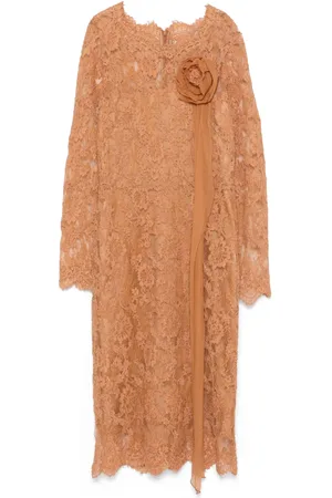 ERMANNO SCERVINO Vestido midi con encaje floral