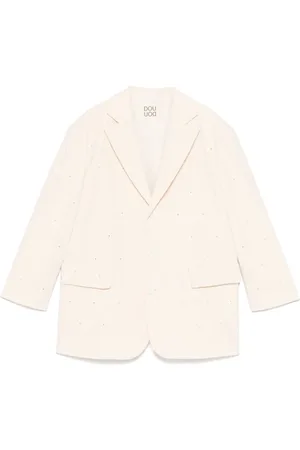 DOUUOD KIDS Blazer con detalles de cristal
