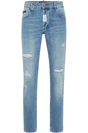 Philipp Plein Skinny jeans con efecto envejecido