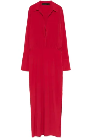 FEDERICA TOSI Vestido largo en crepe